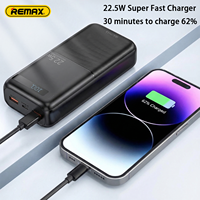 REMAX FP-22 20W+22.5W PD+QC Powerbank 30000 mAh, batterie externe portable intelligente multi-compatible à charge rapide 30000 mAh