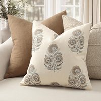 Housses de coussin modernes style ferme pour canapé, chaise, lit, salon, décoration intérieure, marron clair