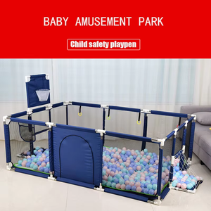 Nouveau <span class=keywords><strong>parc</strong></span> de jeu <span class=keywords><strong>pour</strong></span> bébé, design panier, grande clôture de sécurité, fosse à <span class=keywords><strong>balles</strong></span> rectangulaire, pliable, <span class=keywords><strong>pour</strong></span> l'intérieur - Product Image 2