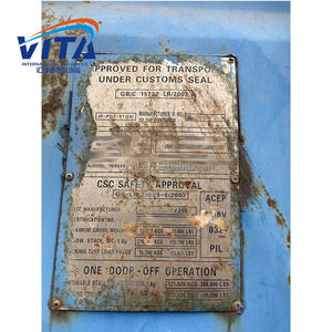 Conteneur sec usagé de 40 pieds en acier corten certifié CSC Conteneur d'expédition de la Chine vers le monde - Product Image 5