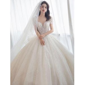 Nuevo Vestido Largo Elegante con Lentejuelas, Vestido de Novia, Accesorios para Vestidos de Boda - Product Image 1