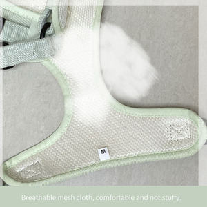 Altı Set Pet malzemeleri aksesuarları toptan lüks özel Logo küçük kişiselleştirilmiş hiçbir çekme tüvit köpek koşum tasma yaka seti - Product Image 4