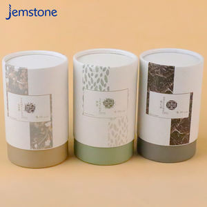 Emballage écologique en tube de carton artisanal pour thé en vrac, thé aux herbes, thé aux fruits, thé aux fleurs - Product Image 1