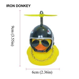IRONDONKEY vélo cloche petit canard jaune enfants <span class=keywords><strong>moto</strong></span> klaxon lumière brillant Flash Cycle klaxon créatif décoration vélo - Product Image 3