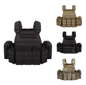 DFV01 Gilet tactique léger noir kaki vert, porte-charge, porte-chargeurs, pour assaut rapide, porte-magazines - Product Image 5