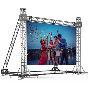 หน้าจอ LED ให้เช่าสำหรับใช้งานกลางแจ้ง P3.9 ความสว่างสูง ขนาด 500x1000 มม. เชื่อมต่อไร้รอยต่อ เหมาะสำหรับห้างสรรพสินค้า งานขายปลีก งานฉลองคริสต์มาส และงานปาร์ตี้ติดผนัง - Product Image 3