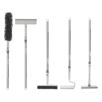 Ensemble de serpillères multifonctionnelles 5-en-1 écologiques, réutilisables et durables, à manche long et auto-essoreur, pour le nettoyage domestique – Vente en gros à chaud