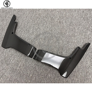 Diffuseur arrière en fibre de carbone humide style V pour GTR R35 2017-2020, finition brillante, tissage sergé noir, 6 pièces - Product Image 6