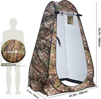 Tente de Douche Pop-up Portable pour Camping en Plein Air, Salle de Bain, Cabine de Change, Protection UPF40+, Imperméable pour Plage et Voyage