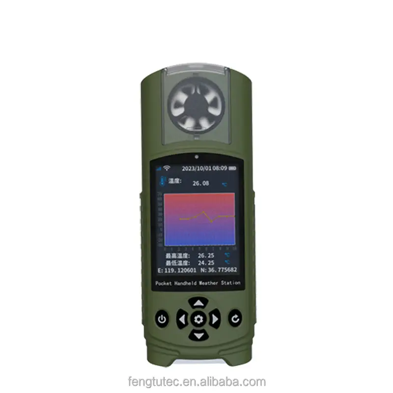 Digitales Mini-Hand-Windgeschwindigkeitsmesser Anemometer-Thermometer-Gerät Hand-Induktions-Anemometer