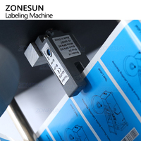 Machine d'étiquetage de bouteilles de vin rondes semi-automatique de bureau ZONESUN ZS-TB16P