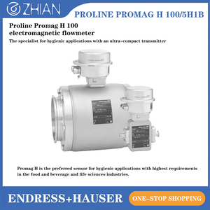 เครื่องวัดอัตราการไหลแบบกะทัดรัด Promag H100 ของแท้จาก E+H สำหรับอุตสาหกรรมอาหาร เครื่องดื่ม และยา ระดับสุขอนามัย Endress Hauser 5H1B - Product Image 4