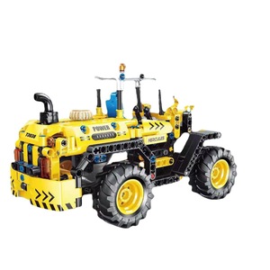 T3037 Excavadora de Ingeniería de Arrastre, Montacargas, Juguete Educativo para Niños, Bloques de Construcción DIY, Regalo de Cumpleaños - Product Image 1