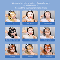 Masque en gel hydratant OEM Hydrogel, masque facial en collagène cristallin, soin de la peau, masque en feuille de beauté