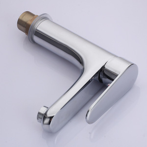 Robinet de lavabo en laiton à poignée unique avec cartouche céramique, à poser sur le plan, pour lavabo de salle de bain - Product Image 3