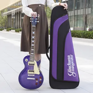 Professional Factory Sale Customize 30mm Foam Padding Electric Guitar Bag Oxford Reinforced Fabric 1680D Soft Case Guitar Bag