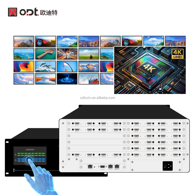 Professional 4K 8x28 Video Matrix Switcher Seamless Switching Modular HD.MI Video Wall Controller for AV Control Room System