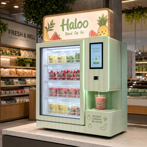 Distributeur automatique de smoothies Haloo Desktop, machine à smoothies commerciale, machine à smoothies <span class=keywords><strong>Blenda</strong></span>, distributeur automatique de smoothies aux fruits frais - Product Image 1