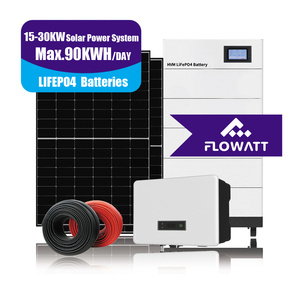 Flowatt bộ hoàn chỉnh 10KW 20kW 30Kw tấm pin mặt trời hệ thống trên lưới/tắt lưới năng lượng mặt trời hệ thống 5000 Watts năng lượng mặt trời năng lượng hệ thống nhà - Product Image 1