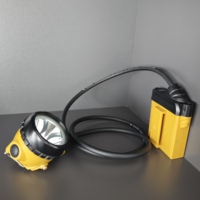 Lámpara de Minero Recargable con Tres Niveles de Ajuste de Luz LED, 10400MAH, Impermeable y con Capucha de Seguridad