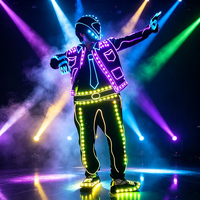 Costume de danse lumineux LED, costume de robot en fil métallique, unisexe, adulte, pour spectacle sur scène, discothèque, DJ, festival de musique, événement d'Halloween