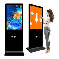 Publicité intérieure Kiosque d'affichage à écran tactile LCD Boutique de marketing Signalisation et affichage numériques verticaux