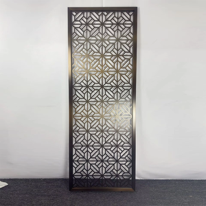 Paravent décoratif en acier inoxydable sur mesure, découpé au laser, ajouré, avec un design en relief 3D pour l'intérieur des villas et des hôtels - Product Image 4