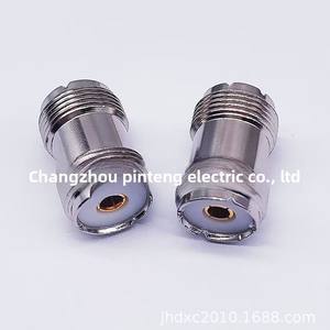 Connecteur coaxial UHF personnalisé <span class=keywords><strong>prise</strong></span> droite femelle UHF haute fréquence avec <span class=keywords><strong>double</strong></span> UHF femelle en cuivre durable - Product Image 2