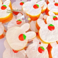 Jouet Squishy en PU à Rebond Lent en Forme de Lapin pour Jeunes Atteints de Dystonie Musculaire, Jouet Alimentaire Populaire sur Xiaohongshu