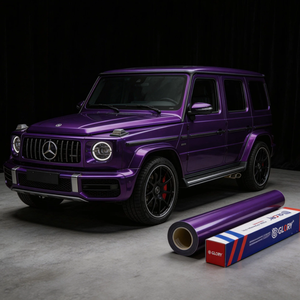 Vinilo para Rotulación de Autos Brillante, Efecto Cromo Arcoíris, Blanco, PET TPU, Suministro Directo de Fábrica Glory, Rollo Completo de 1.52x18M/5x60FT, Adhesivos para Autos - Product Image 1