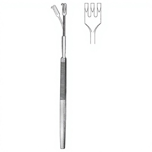 Écarteur à crochet 16 cm / 6-1/4 pouces 5 x 7 mm flexible à 3 branches en acier inoxydable, instrument chirurgical médical pour une précision accrue - Product Image 1