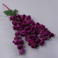 Branche de fleurs de pêcher et de prunier en soie pour arrangements floraux intérieurs de mariages et d'hôtels, ornement floral artificiel réaliste