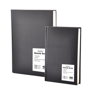 Sinoart hardbound sketchpad cho vẽ tùy chỉnh 100 sheets nghệ sĩ phác thảo Cuốn sách với Matt Đen bìa cứng - Product Image 1