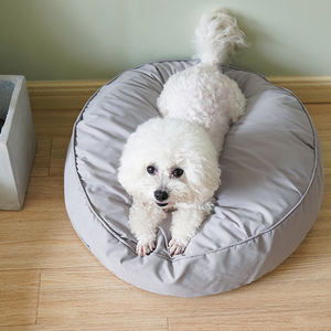 Cama redonda de lujo moderna para mascotas, diseño impermeable, cueva cálida para gatos y perros con espuma de felpa lavable, Material de felpa suave de tamaño pequeño - Product Image 4