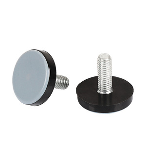 Pieds de meubles réglables en téflon avec tige filetée pour la protection du sol des tables et des chaises, couleur bleue - Product Image 1