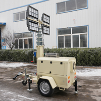 Nouvelle tour d'éclairage mobile à LED, générateur diesel, tour d'éclairage portable pour travaux en extérieur