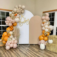 Housse d'arche de mariage rose pour support d'arche, idéale pour la décoration de mariages et d'anniversaires