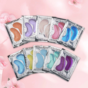 Vente en gros de patchs pour les yeux à base d'herbes biologiques de haute qualité pour éliminer les cernes, masque en cristal de collagène pour peaux sèches - Product Image 1