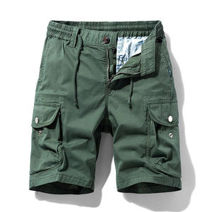 Pantalones Cortos Cargo Casuales de Color Sólido para <span class=keywords><strong>Hombre</strong></span>, Corte Clásico, Ajustados, de Algodón, en Oferta de Verano - Product Image 6
