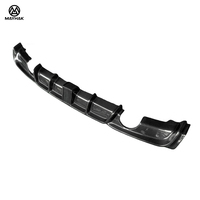 Diffuseur arrière en fibre de carbone véritable à infusion sous vide avec éclairage LED, kit carrosserie pour BMW Série 3 F30 F35 2013-2019, lèvre de pare-chocs arrière