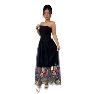 Vestido Tubo con Bordado Floral, Sexy y Casual para Mujer, Verano 2026 - Product Image 5