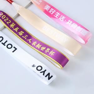 Bracelets en ruban imprimés par transfert thermique avec texte personnalisé, motif ou code QR pour concerts, festivals de musique, spectacles en direct, événements sportifs - Product Image 2