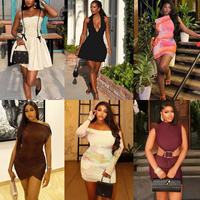 Robe sexy grande taille pour femme, style européen et américain, vente chaude, prix direct usine, vente en gros mixte