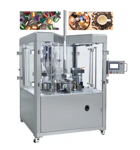 Machine automatique de remplissage et de scellage de capsules de café nespresso haute vitesse 70 pièces/min