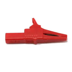 High Quality Full Insulated Safety CAT III 32A 1000V Pure Copper Alligator Clips Crocodile Clip With 4mm Banana Plug Socket