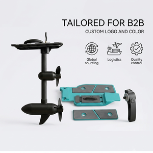 Système de propulsion <span class=keywords><strong>hybride</strong></span> sans balais pour moteur de kayak électrique personnalisé, poussée de 65 lb, commande manuelle, propulsion par hélice pour le surf - Product Image 4