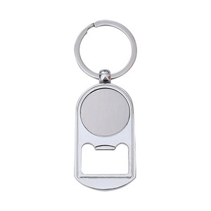 Porte-clés décapsuleur en alliage de zinc, design mode, pour publicité immobilière ou cadeau d'ouverture de magasin, avec logo vierge - Product Image 4