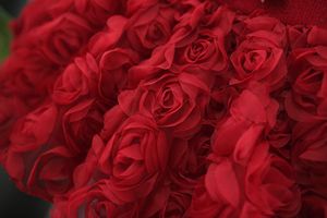 Vestito da Bambina Rosa e <span class=keywords><strong>Rosso</strong></span> a Maniche Lunghe con Fiori e Volant per Autunno Inverno 2026 - Product Image 6