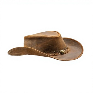 Sombrero Vaquero de Lana Marrón GENERSA SPORTS, Ala Ancha, Unisex, Casual para Exteriores, Adulto, 50-52cm, Cuatro Estaciones, Ciclismo y Viajes - Product Image 1