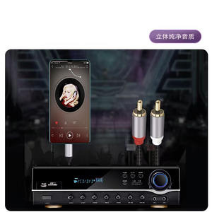 Cable de Audio Tipo C a Doble RCA de 1, 2, 3, 5 y 10 Metros, Trenzado de Nailon, Blindado, Negro, para Conexión de Altavoces y Amplificadores - Product Image 2